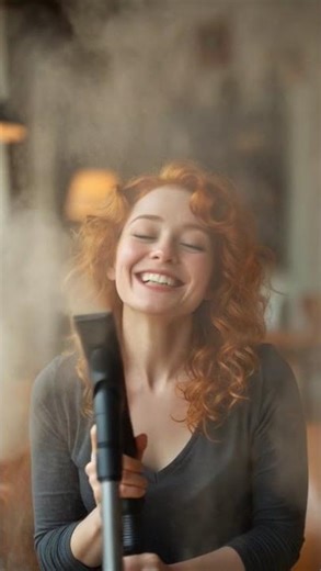 The Vacuum Cleaner Exploded Dust! Curly-Haired Girl's Reaction 🧹😂 #AbsurdKitchen