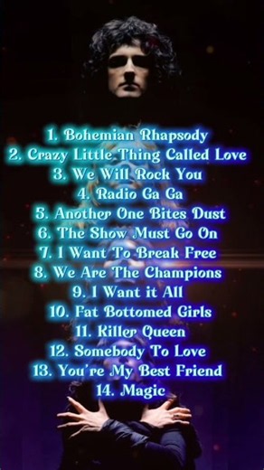 🎶My Top Favorite Songs by Queen🎶 #bohemianrhapsody #rock #queen