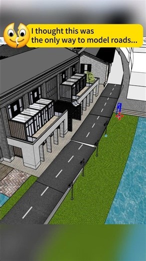 I thought this was the only way to model roads in SketchUp... #sketchupplugins#sketchup #roadelf