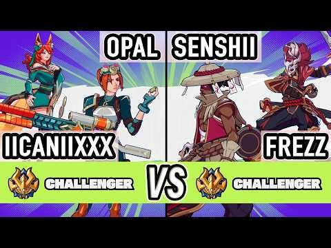 2XKO ▰ Opal + IICaNiixXx (Caitlyn / Ahri) vs Senshii + Frezz (Ekko / Yasuo) ▰ High Level Gameplay