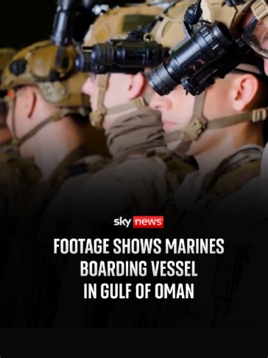 U.S. Marines have boarded a vessel near the Strait of Hormuz, according CENTCOM. The 11th Marine Expeditionary Unit conducted