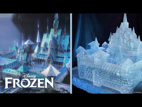 Making Frozen's Arendelle out of ICE?! | Disney Recreation