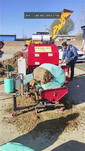 Fully automatic silage baling and wrapping machine, used to store silage for long-term storage