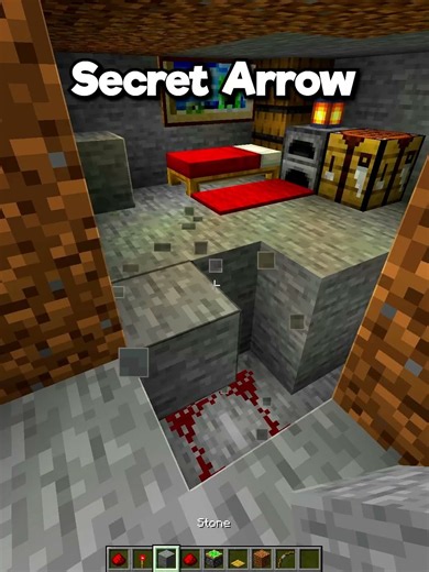 Minecraft Secret Arrow Door....🤔 (Sh Boom) #minecraft #shorts