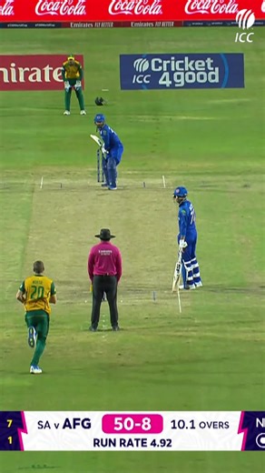 Anrich Nortje at his brilliant best 💥 #cricket #cricketreels #T20WorldCup | ICC - International Cricket Council