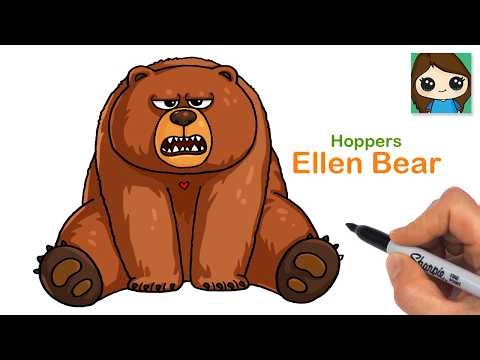 How to Draw Ellen Bear | Hoppers