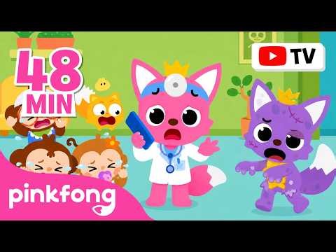 Pinkfong & Ninimo Nursery Rhymes Compilation | Five Little Monkeys + More | Pinkfong Official