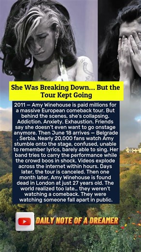 She Was Breaking Down… But the Tour Kept Going