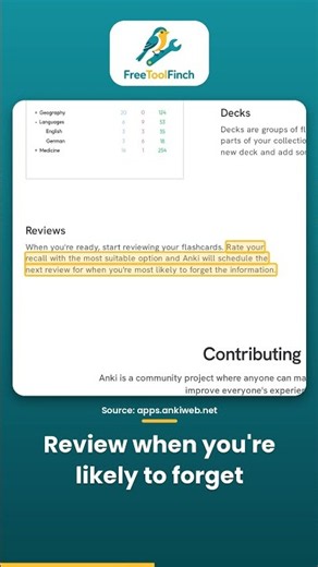 Free flashcard app for students: Anki (study smarter with spaced reviews) #Shorts