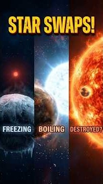What if we replaced the Sun with a Red Dwarf? 🧊🌌 #space #shorts