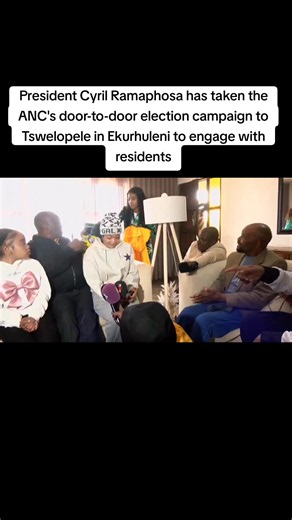 Cyril Ramaphosa door-to-door campaign in Tswelopele, Ekurhuleni
