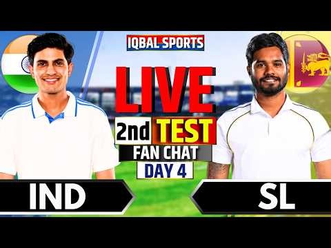 🔴India vs Sri Lanka Day 4 Fan Chat, 2nd Test | Live Cricket Match Today | IND vs SL | Iqbal Sports