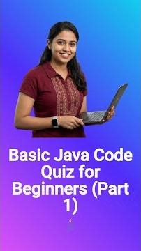 Basic Java Code Quiz for Beginners (Part 1) #Shorts
