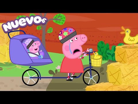 Los Cuentos de Peppa la Cerdita 🚲 El primer paseo en bici de Evie 💦 NUEVOS Episodios de Peppa Pig
