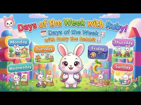 Days of the Week for Kids | Ruby the Rabbit Fun Learning Story