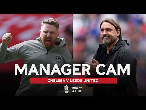 Calum McFarlane v Daniel Farke | MANAGER CAM | Chelsea v Leeds United | Emirates FA Cup Semi-Final