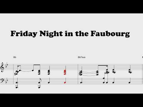 Friday Night in the Faubourg - Blues piano - Piano sheet music | PDF download