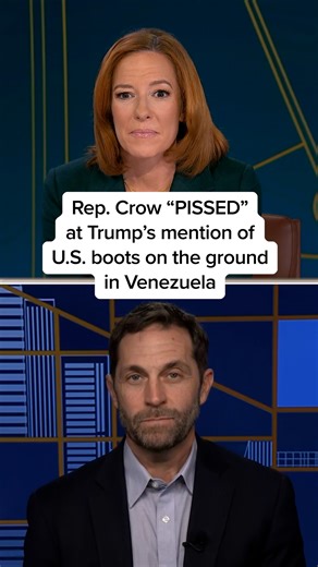 Rep. Jason Crow (D-CO), an Army war veteran and a member of the House Armed Services Committee, joins Jen Psaki to react to President Donald Trump’s statements on U.S. “boots on the ground” in Venezuela. | The Briefing with Jen Psaki