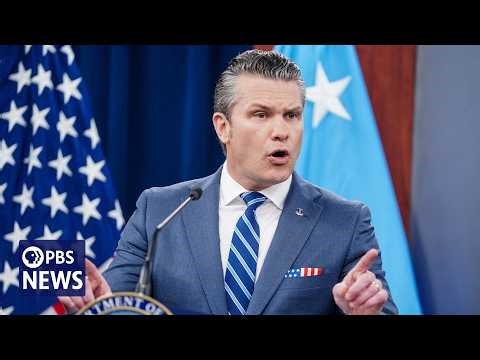WATCH LIVE: Hegseth and Caine hold news conference