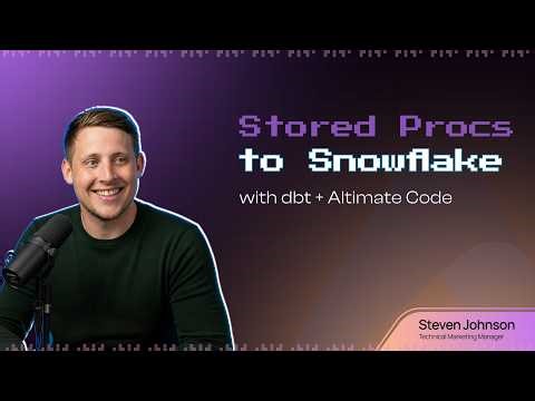 Migrate SQL Server to Snowflake with dbt and Altimate Code
