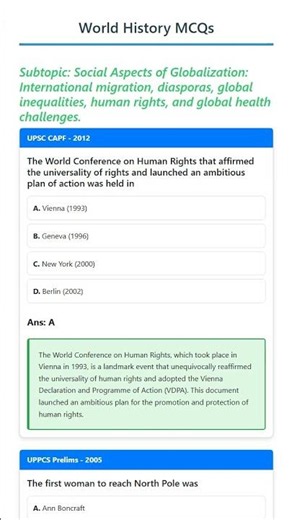 Social Aspects of Globalization: International migration, diasporas, global inequalities, human...