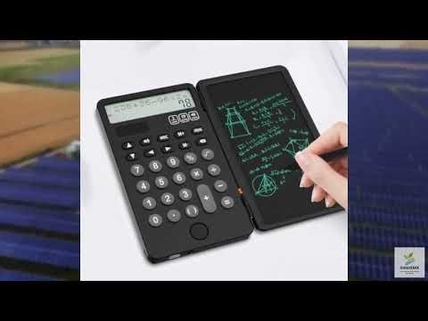 Review - NEWYES Portable Calculator with Notepad, 2-Line 12-Digits Large Display, Recharg