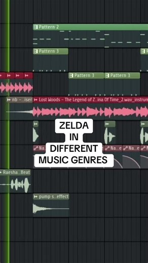 ZELDA IN DIFFERENT MUSIC GENRES 😭 #producer #beatmaker #remix #zelda #fyp