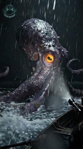 Giant Octopus Attacks Boat at Night (Real Footage?)