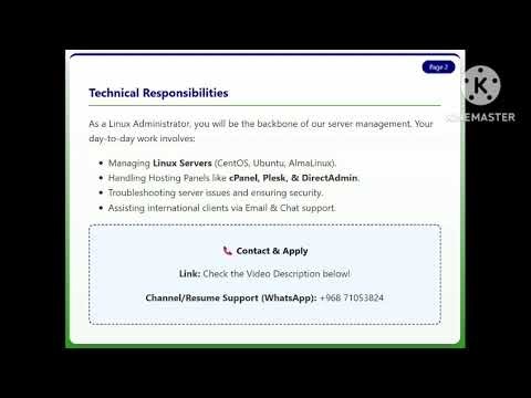 IT Job in Dindigul/Linux Admin | Fresher Welcome/Salary up to 3 LPA | No Experience Needed
