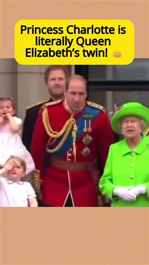 Princess Charlotte is LITERALLY Queen Elizabeth’s twin! 👑#shorts#royalfamilylatestnews#royalfamily