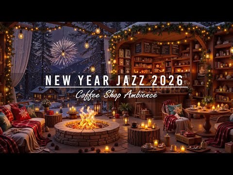 Jazz Relaxing Music for New Year 2026 🎉 Winter Coffee Shop Ambience & Calm Jazz Instrumental Music