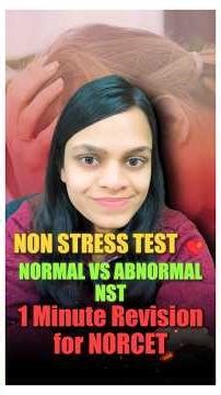 NST Normal vs Abnormal 💓 Non Stress Test Quick Revision | NORCET-10 | Nursing Exams #norcet2026