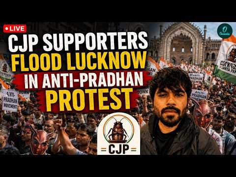 Cockroach Janata Party's Lucknow Protest LIVE: Abhijeet Dipke Leads Rally Against Pradhan