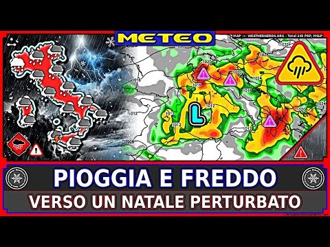 Meteo: Natale con Pioggia e Freddo – Previsioni Fino al 25 Dicembre