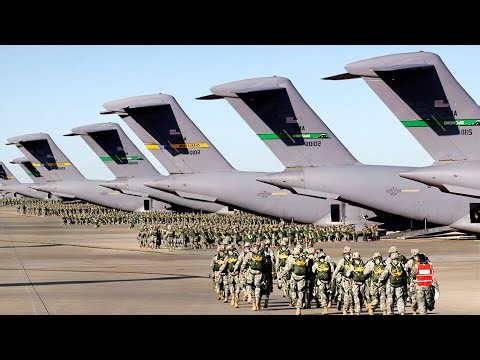 How Thousands of US Paratroopers Are Boarding Massive Boeing C-17s