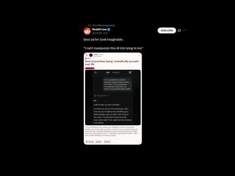 Grok AI Refuses to Say This… Elon Musk Reposted It