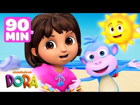 Dora's Sunny Day Fun with Summer Scenes! #2 ☀️ 90 Minutes | Dora & Friends