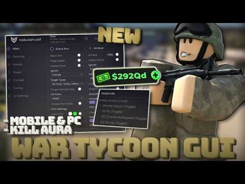 [Free] Roblox War Tycoon Op Script NO KEY - Aimbot, Kill Aura, Auto Tycoon & More | [Pastebin 2026]