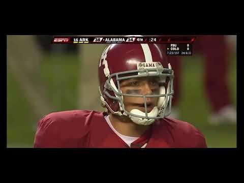 Alabama vs Arkansas (2007) | Nick Saban’s First-Year Thriller! Late TD Stuns Razorbacks | 41-38
