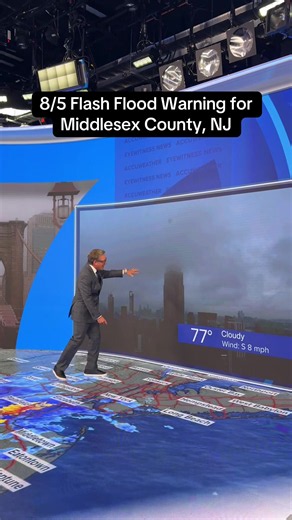 8/5 AccuWeather: Flash Flood Warning for Middlesex County, NJ Wednesday evening
