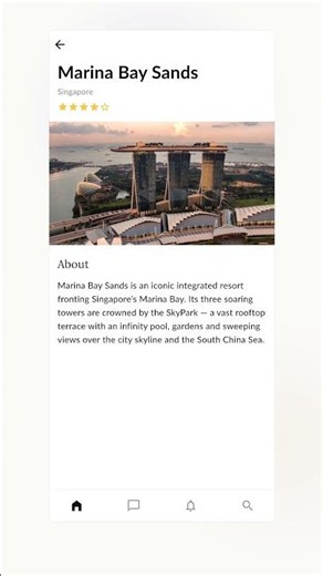 Flutter place detail screen — one command install