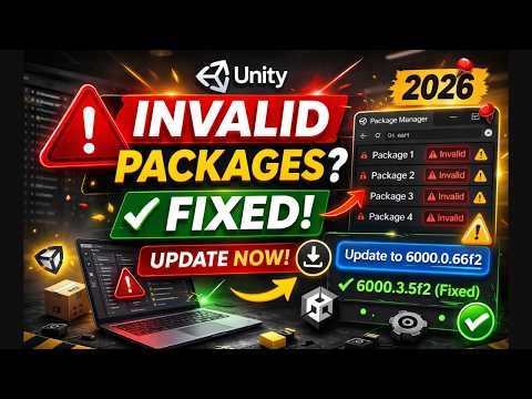 Unity Package Manager Invalid Packages FIX (2026)