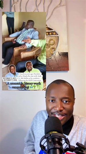 This day in history. 17 October 2017 Julius Maada Bio visited Alie Kabbah #abdulbangsblog #Sierraloenenews