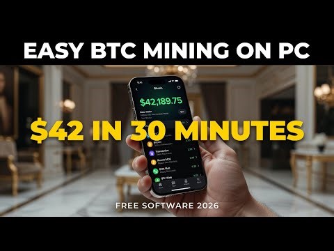 $42 in 30 Minutes! Mine BTC on Your PC — No Rig Needed 2025