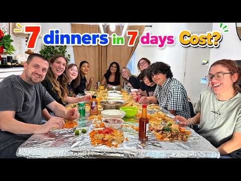 Large Family DINNER Routine (7 Dinners in 7 Days)