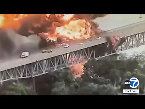 Fuel truck explosion on bridge over Panama Canal kills 1