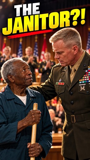 The General Recognized the Janitor… Then Everyone Stood Up 😳 #shorts #ai #aivideo #military