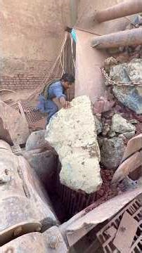 Giant Hard Rock Crushed in Powerful Stone Crusher Machine | Satisfying Crushing Sounds #rockcrusher