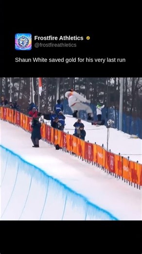 Shaun White saved gold for his very last run