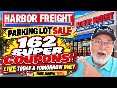 Harbor Freight 162 SUPER COUPONS! Last Chance Deals End Sunday!